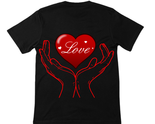 Be Kind Shirt with Hands and Heart